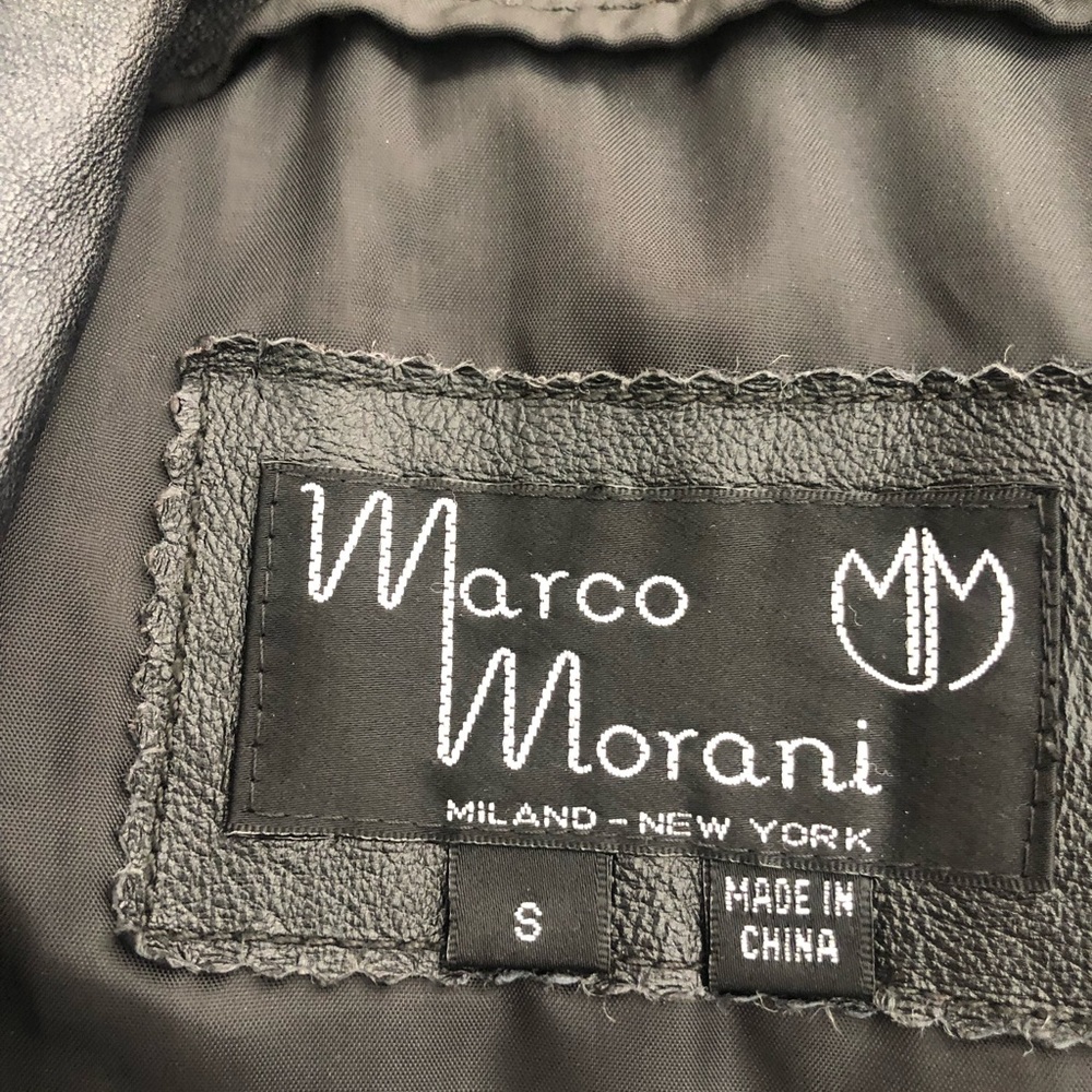 Marco Morani Long Leather Jacket